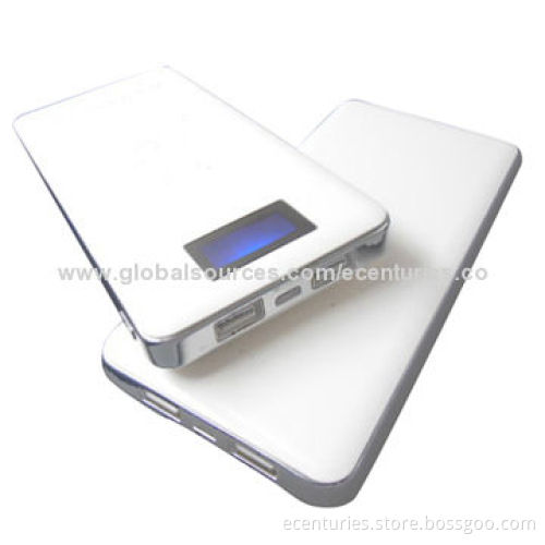 12,000mAh power bank with big capacity with LED display